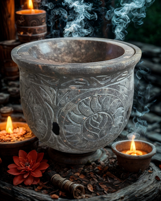 Grand Encensoir Brûle-parfum pierre à savon