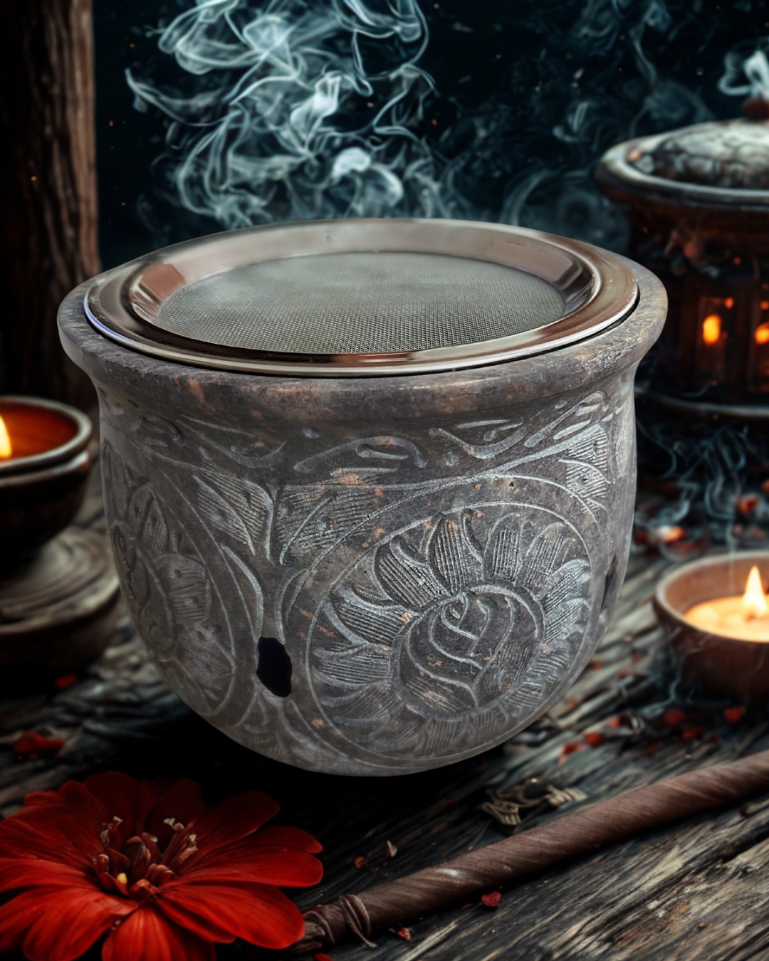 Grand Encensoir Brûle-parfum pierre à savon