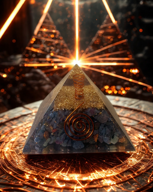 Orgonite Rubis en Cyanite